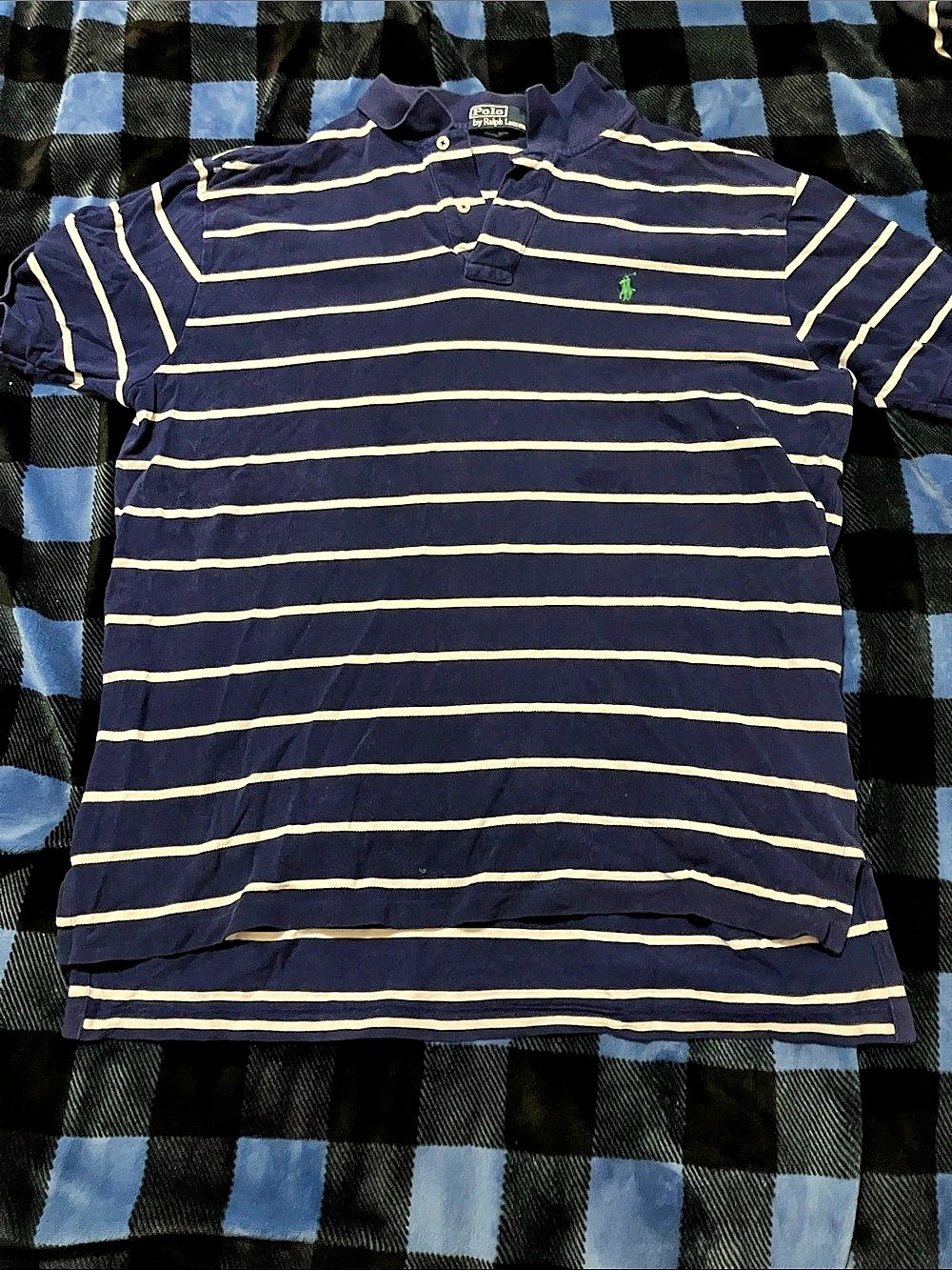 Polo Ralph Lauren Custom Fit Striped Cotton Mesh Polo Shirt